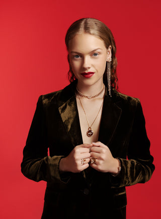 QUEEN BEE HANIA GOLD DIAMOND EARRINGS