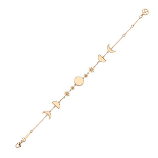 CRESCENT GOLD DIAMOND BRACELET