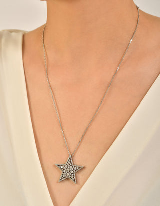 SIRIUS STAR 18K GOLD DIAMOND NECKLACE