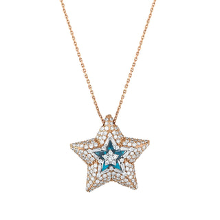 SIRIUS STAR GOLD DIAMOND NECKLACE