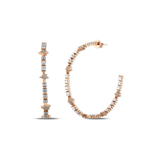 SIRIUS GOLD BAGUETTE DIAMOND EARRINGS