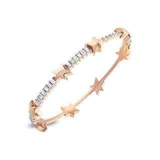 SIRIUS STAR 18K GOLD BAGUETTE DIAMOND BRACELET