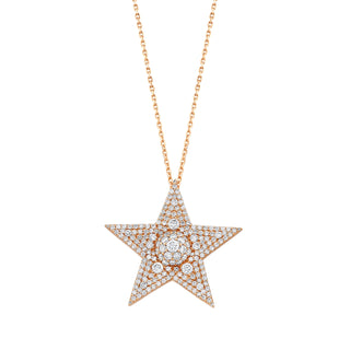 SIRIUS GOLD DIAMOND STATEMENT NECKLACE