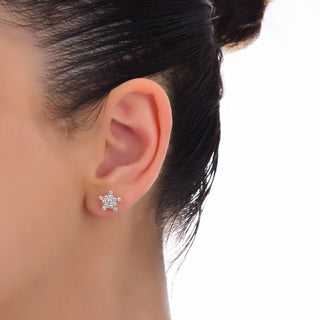 SIRIUS STAR GOLD DIAMOND EARRINGS