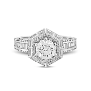 CYBELE HONEYCOMB 18K GOLD DIAMOND RING