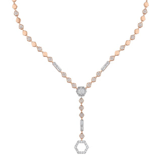CYBELE GOLD DIAMOND LARIAT NECKLACE