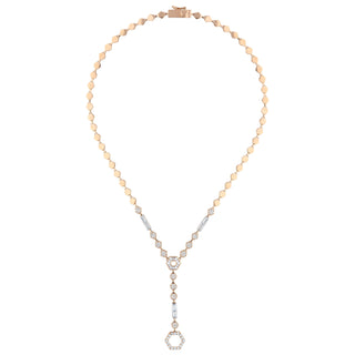 HONEYCOMB PAVÊ GOLD DIAMOND NECKLACE