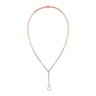 CYBELE GOLD DIAMOND LARIAT NECKLACE