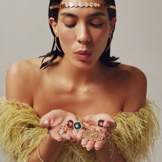 CHAIN GOLD PATTERNED NECKLACE