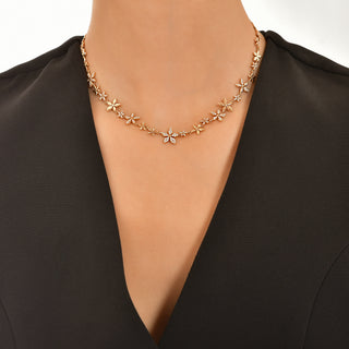 APPLE SEED TARA GOLD DIAMOND CHOKER