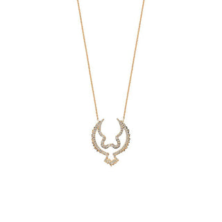 EAGLE GOLD DIAMOND NECKLACE Bee Goddess