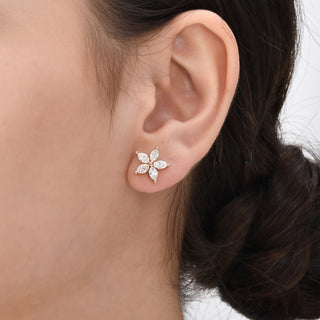 APPLE SEED ALLURE GOLD DIAMOND EARRINGS