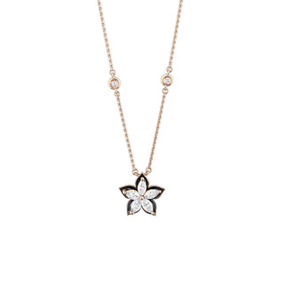 APPLE SEED ALLURE GOLD MARQUISE DIAMOND NECKLACE