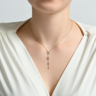 APPLE SEED TARA GOLD DIAMOND NECKLACE