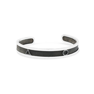 TATTWA SILVER BLACK DIAMOND BRACELET