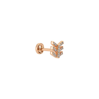 EROS ARROW GOLD DIAMOND PIERCING