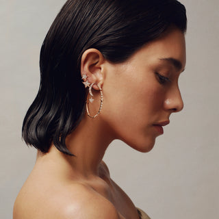 SIRIUS STAR GOLD DIAMOND EARRINGS