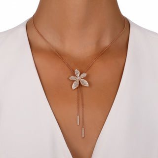 GLORIA 18K GOLD BROWN DIAMOND LARGE NECKLACE