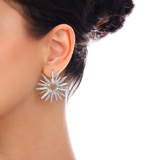 HERA 18K GOLD DIAMOND STATEMENT EARRINGS