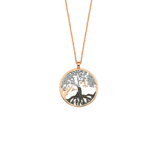 TREE OF LIFE GOLD DIAMOND NECKLACE