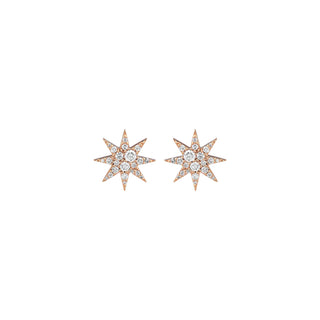 VENUS STAR GOLD DIAMOND EARRINGS
