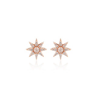 VENUS STAR GOLD DIAMOND EARRINGS
