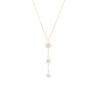 VENUS STAR GOLD DIAMOND NECKLACE