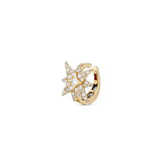 NORTH STAR PAVÉ GOLD DIAMOND EAR CUFF