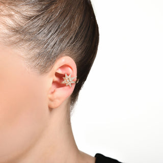 NORTH STAR PAVÉ GOLD DIAMOND EAR CUFF