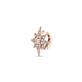 NORTH STAR PAVÊ GOLD DIAMOND EAR CUFF