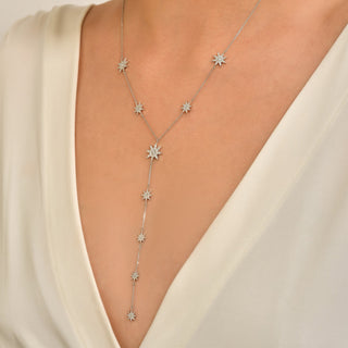 VENUS STAR WHITE GOLD DIAMOND NECKLACE