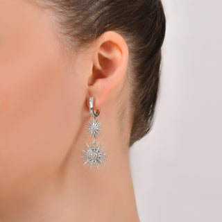 JARDIN STAR GOLD DIAMOND EARRINGS