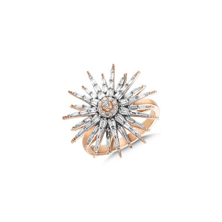 JARDIN STAR GOLD BAGUETTE DIAMOND RING