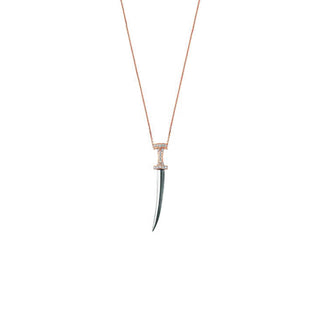 SWORD GOLD DIAMOND NECKLACE