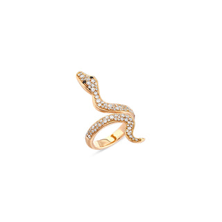 SERPENT 18K GOLD DIAMOND RING
