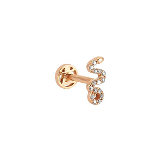 KUNDALINI GODDESS GOLD DIAMOND PIERCING