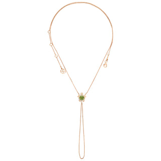 TURTLE GOLD DIAMOND PERIDOT HAND CHAIN