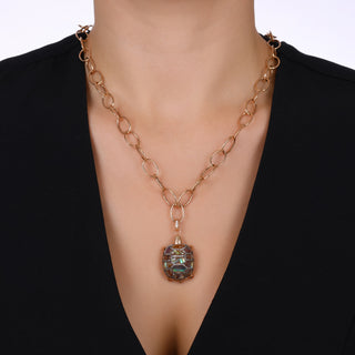 TURTLE GOLD DIAMOND SAVORITE STATEMENT PENDANT