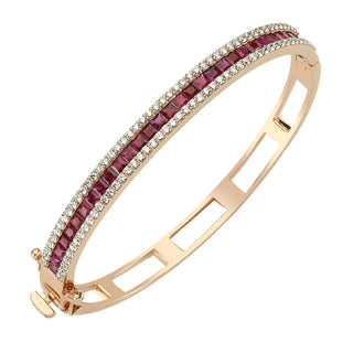 MONDRIAN GOLD DIAMOND RUBY BRACELET
