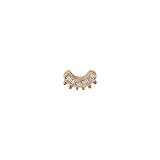 MONDRIAN GOLD BAGUETTE DIAMOND PIERCING