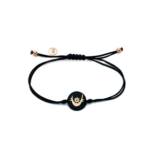 THE MOON AND THE STAR GOLD XSMALL CORD BRACELET