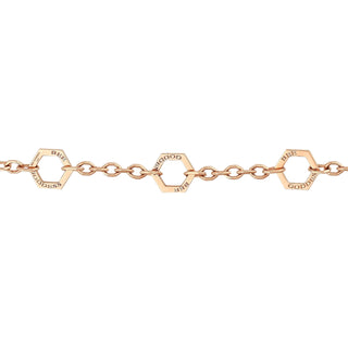 HONEYCOMB GOLD CHAIN BRACELET
