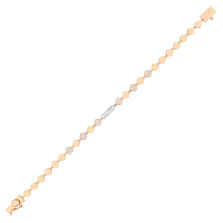 HONEYCOMB GOLD BAGUETTE DIAMOND BRACELET