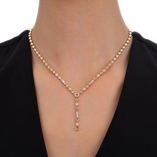 CYBELE MAGNIFICENCE GOLD DIAMOND LARIAT NECKLACE