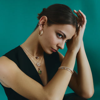 HERA GOLD DIAMOND LARGE NECKLACE