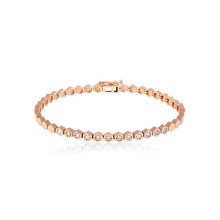 HONEYCOMB GOLD DIAMOND BRACELET
