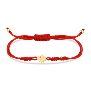 QUEEN BEE GOLD CITRINE CORD BRACELET