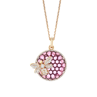 QUEEN BEE BON BON GOLD DIAMOND PENDANT