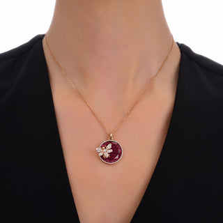 QUEEN BEE BON BON GOLD DIAMOND PENDANT