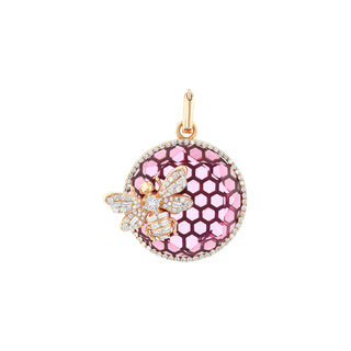 QUEEN BEE BON BON GOLD DIAMOND PENDANT